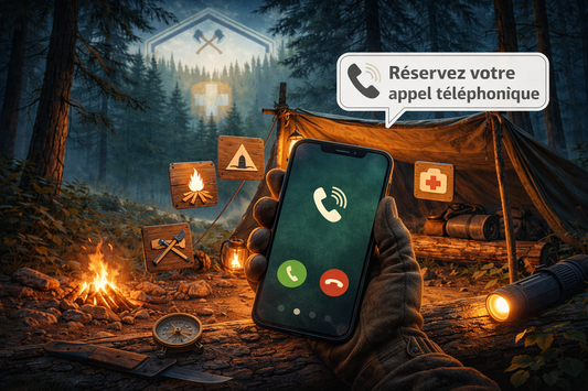 🏕️ Entretien Téléphonique Privé – Survie, Bushcraft & Bivouac